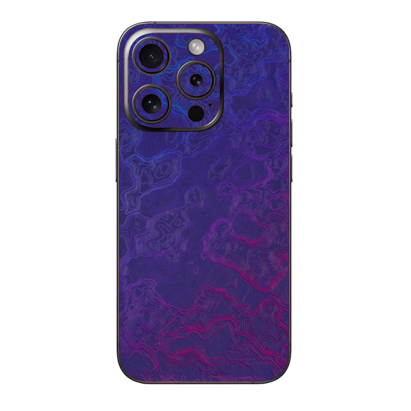 Contour Pattern Blue & Magenta Mobile Skin