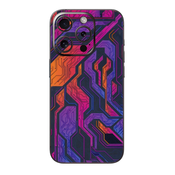 Cyber Punk Purple, Pink & Orange Mobile Skin